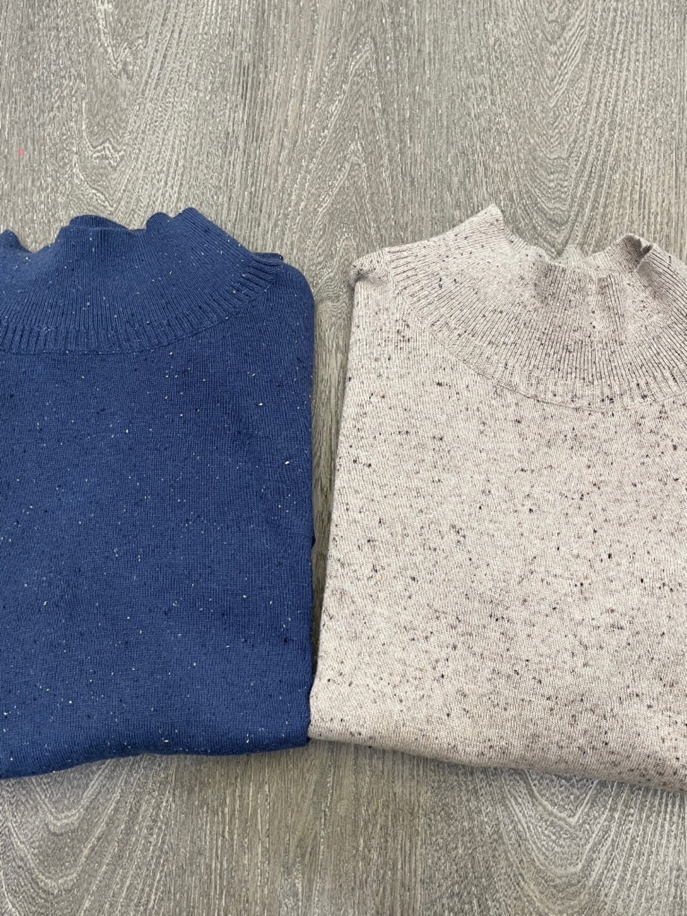 J. Jill Womens Sweater Tunic M Mock Neck Silk Cotton Lot of 2